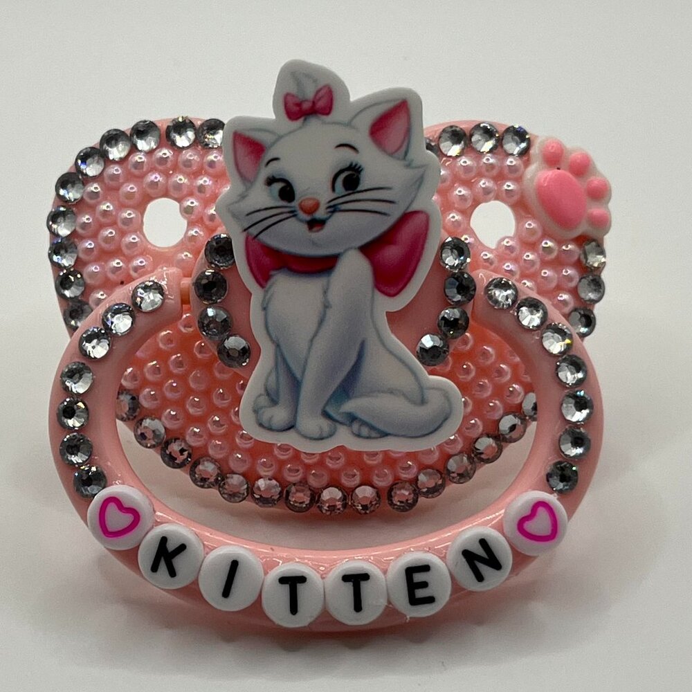 Pink Kitten Adult Pacifier